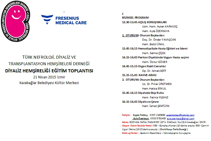Türk Nefroloji, Diyaliz veTransplantasyon Hemşireleri Derneği npng